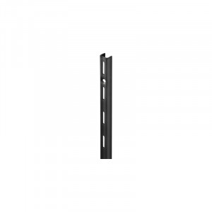 Sina simpla de perete Dolle Single Slot 495mm, neagra, pentru rafturi modulare - Img 2