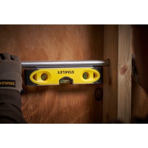 Stanley 0-43-511, nivela torpedo, din aluminiu, 23 cm, 3 fiole blister - Img 4