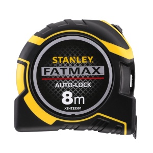 Stanley XTHT0-33501, ruleta autolock fatmax 8m, Mylar®, BladeArmor, magnet fix, 8m x 32mm + un carlig detasabil, blister - Img 1