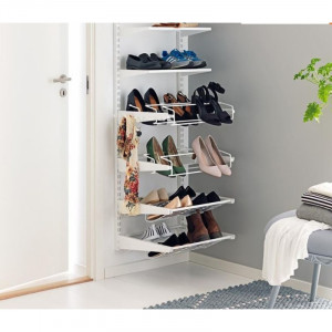 Suport simplu bara umerase Dolle Clothes Rails 330mm, pentru rafturi modulare - Img 6