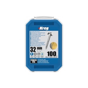 Suruburi cu gaura de buzunar 32 mm, otel inoxidabil, filet fin, Maxi-Loc, KREG® - Img 2