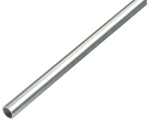 Teava rotunda din aluminiu, finisaj Design Cromat (lucios)