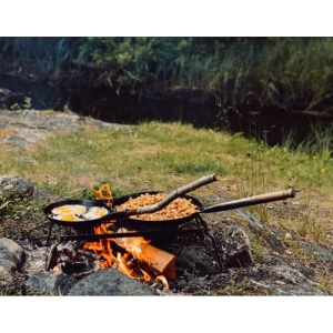 Tigaie pentru foc de tabara Stabilotherm Jagarstekpanna Original S4 28 cm - Img 9