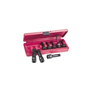 Trusă chei hexagonale de impact WGB 1/2", 8 piese, crom-vanadiu, Ius Brasov