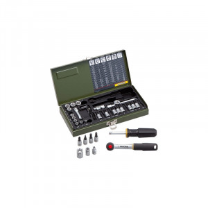 Trusa de biti si chei tubulare pentru ingineri, Proxxon 23080, 1/4", 36 buc - Img 3