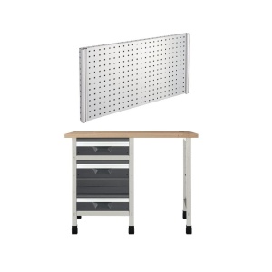 WB 9 Banc de lucru 1130x650x860 mm cu panou scule, Wolfcraft