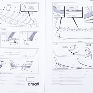 1006/01 Planuri constructie navomodel Amati Drakkar Viking - Img 4