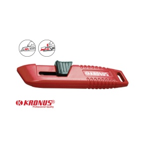 7556S Cutter 18 mm cu dubla securitate autoretractabil, KRONUS - Img 3