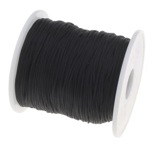 Ata 1mm neagra semicerata pentru cusut piele manual sau la masina, ITALIA - Img 1
