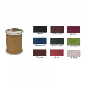 Ata din bumbac usor cerata pentru cusut piele manual 0.7 mm 100 m - Img 2