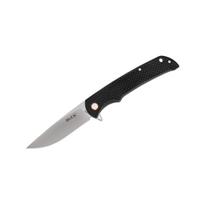 Briceag de buzunar Buck Haxby 0259CFS-B, otel 7Cr, maner fibra de carbon G10, flipper