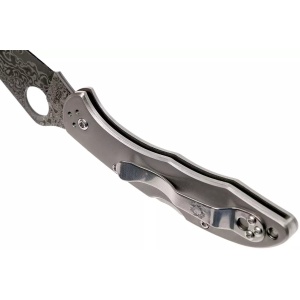 Briceag Delica® 4 Ti / Damascus, Spyderco - Img 4