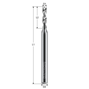 Burghiu de carbura, Datron 0068730, 3.0x3.175mm - Img 2