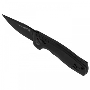 Cutit automat SOG TAC AU Compact 15-38-09-57, lama Drop Point Cryo D2, AU-XR Lock, maner din aluminiu, Tactical EDC Knife - Img 4