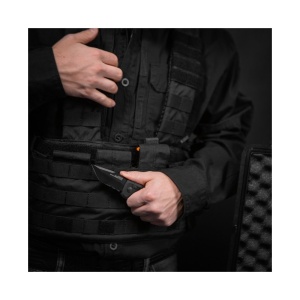 Cutit automat SOG TAC AU Compact Tanto Serrated 15-38-10-57, lama Tanto Cryo D2 partial zimtata, AU-XR Lock, maner din aluminiu, Tactical EDC Knife - Img 9