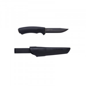 Cutit Bushcraft BlackBlade (C) Outdoor si Supravietuire, lama Otel Carbon C100S cu acoperire DLC , Morakniv - Img 2
