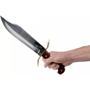 Cutit Cold Steel Wild West Bowie 1090 Carbon cu teaca din piele CS-81B - Img 6
