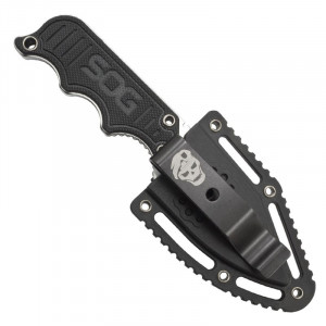 Cutit neck knife SOG Instinct Mini G10 Satin, otel 5Cr15MoV, lama Drop Point 48 mm - Img 7