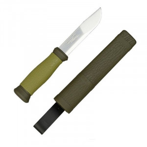 Cutit outdoor Morakniv Mora 2000 Green, otel inoxidabil 12C27, teaca inclusa - Img 8