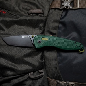 Cutit pliabil SOG Aegis AT Tanto Forest Moss 11-41-13-41, lama Tanto CRYO D2 Black TiNi, deschidere asistata S.A.T., AT-XR Lock, maner GRN Forest Moss, EDC Premium - Img 7