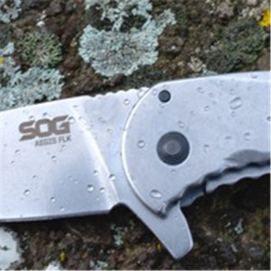 Cutit pliabil SOG Aegis FLK 14-41-02-42, lama Drop Point Cryo D2, Frame Lock, maner G10, EDC Outdoor Folder - Img 10