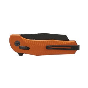 Cutit pliabil SOG Diverge XR Sheepsfoot Orange Black 12-02-07-43, lama Sheepsfoot D2 Stonewashed, XR Lock, deschidere Flipper, maner GRN Orange & Black, EDC Outdoor - Img 6