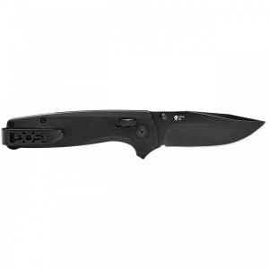 Cutit pliabil SOG Terminus XR Black, lama D2 Black TiNi, XR Lock, maner G10 negru, Flipper EDC - Img 11