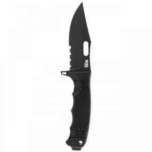 Cutit tactic SOG SEAL FX Serrated, otel CRYO CPM S35VN, lama partial zimtata 109 mm - Img 2
