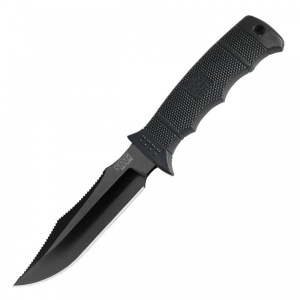 Cutit tactic SOG SEAL Pup Elite Black TiNi Straight Edge, otel AUS-8, lama 123 mm - Img 15