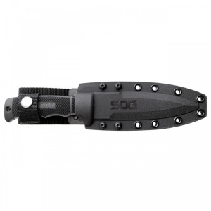 Cutit tactic SOG SEAL Pup, lama partial zimtata, teaca nylon balistic, otel AUS-8, lama 123 mm - Img 3