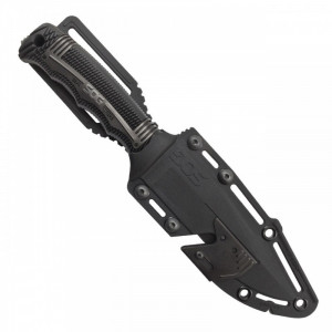 Cutit tactic SOG SEAL Strike Black TiNi, otel AUS-8, lama partial zimtata 125 mm - Img 12