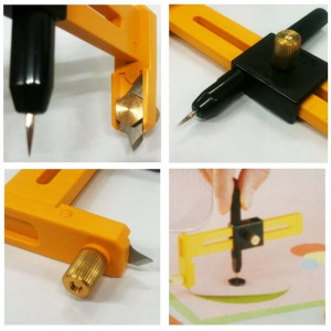 Cutter compas pentru taiere circulara OLFA CMP-1 Japonia, diametru 1 - 15 cm - Img 3