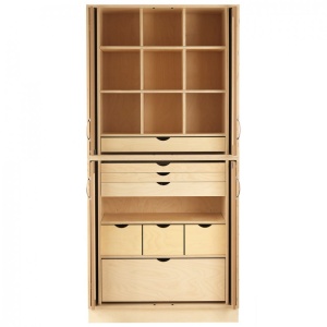 Dulap de depozitare cu usi de tabla/mesteacan CABINET 1, Sjobergs - Img 16