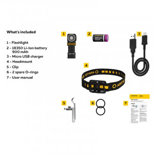 F05002W Lanterna multifunctionala Elf C1 Micro-USB - lumina calda, Armytek - Img 4
