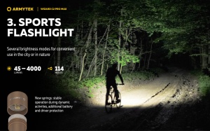 F06701CS Wizard C2 Pro Max Magnet USB Sand - lumina alba, Armytek - Img 11