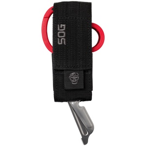 Foarfeca multifunctionala SOG ParaShears Red, 11 functii, Compound Leverage, foarfeca medicala de salvare cu husa nylon - Img 13