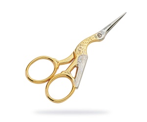 Foarfeca pentru broderie Stork- Colecția Gold lame drepte , Premax