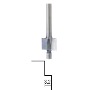 Freza pentru faltuire, 3.2mm, Proxxon 29038 - Img 4