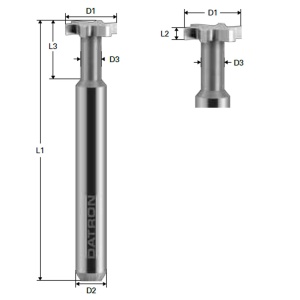 Freza T-Slot 4 caneluri, 8.0x4.5x6mm, 0068424S, Datron - Img 2