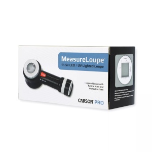 Lupă de precizie MeasureLoupe cu iluminare UV si LED 11,5x - Carson - Img 22
