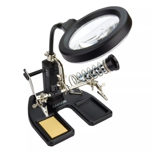Lupa pentru statie de lipire SolderMag, putere 1.75x cu LED - Carson - Img 1