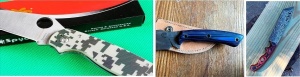 Micarta de in 8 mm Red/Natural 1/1, pentru maner de cutit - Img 6
