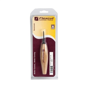 Micro dalta adanca cu varf in V la 60° pentru sculptura in lemn, Flexcut - Img 5