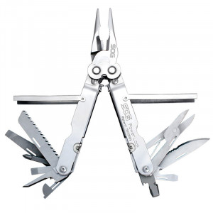 Multitool SOG PowerLock cu husa din nylon, 18 functii, otel inoxidabil 420 - Img 2