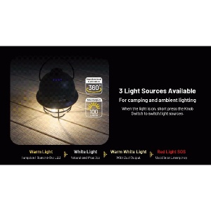 Nitecore LR40, Felinar Camping Reincarcabil Verde - Img 7