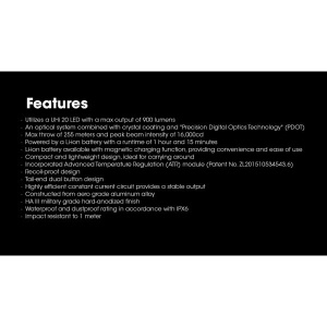 Nitecore NPL25 Lanterna Pistol 900 Lumeni - Img 7