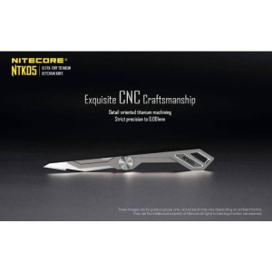Nitecore NTK05 Cutit din Titan cu Lama de Bisturiu - Img 9