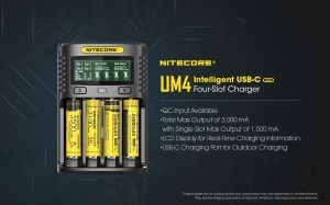 Nitecore UM4 - Incarcator USB Inteligent 4 Sloturi - Img 3