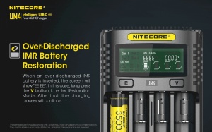 Nitecore UM4 - Incarcator USB Inteligent 4 Sloturi - Img 13