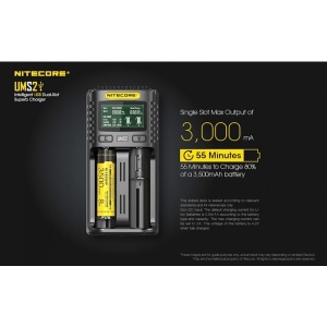 Nitecore UMS2 - Incarcator USB-C 2 Sloturi cu LCD - Img 4